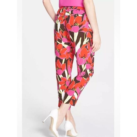 Kate Spade Tropical Hutton Lounge Pants Sz 0 worn 1x - Picture 2 of 8